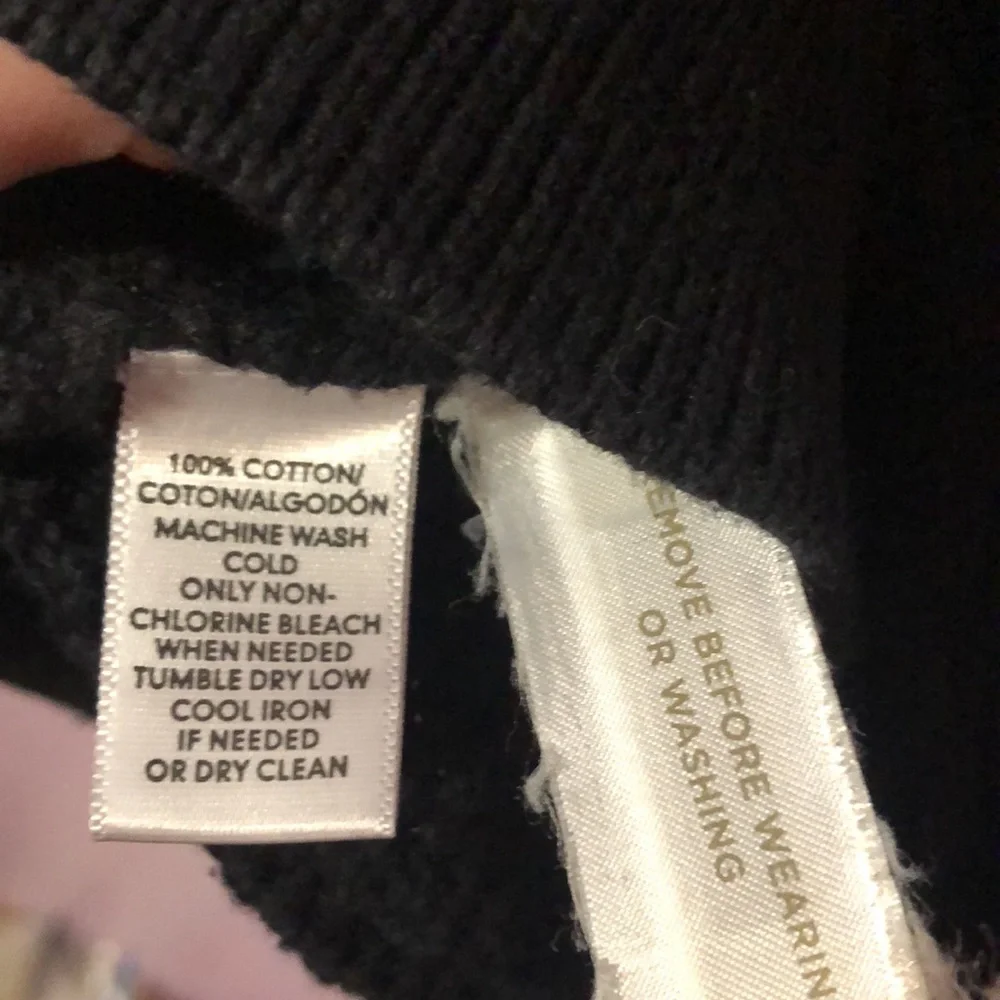 Loft Black 3/4 Sleeve Sweater Top - Picture 3 of 9